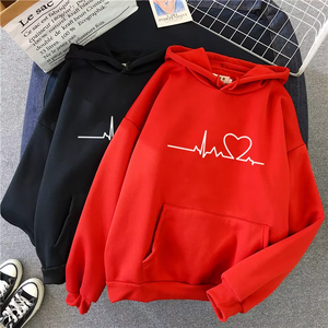 Felpa <span class=keywords><strong>con</strong></span> <span class=keywords><strong>Cappuccio</strong></span> da <span class=keywords><strong>Donna</strong></span> Casual a Maniche Lunghe, Stile Streetwear - Product Image 6