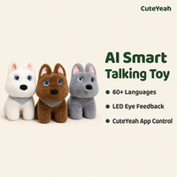 Cactus en peluche interactif intelligent à commande vocale, 60 langues, yeux LED réactifs, contrôle par application, rembourrage en coton PP, Montessori