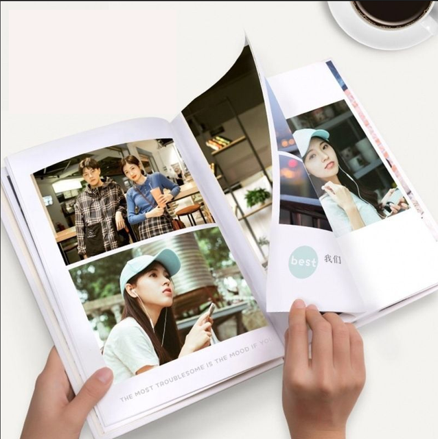 Customize Printing Hardcover Photo Production Book Scrapbook Baby  Photo Album With Caption Book Print