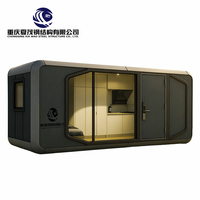 Maisons mobiles préfabriquées intégrées en aluminium de style capsule spatiale, cabines de villégiature portables pour hôtels dans les zones touristiques