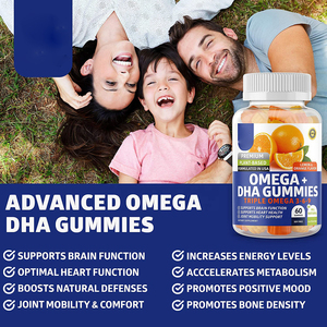 DHA <span class=keywords><strong>Omega</strong></span> <span class=keywords><strong>3</strong></span> 6 9, suplemento de gomitas para adultos, soporte Natural para las articulaciones del cerebro, soporte vegano, muestra gratis - Product Image 4