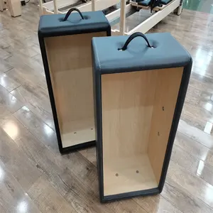 Accessori per riformatori di Pilates personalizzati all'ingrosso scatola di seduta in legno per letto centrale e scatola Cadillac