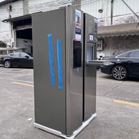 Réfrigérateur côte à côte 606L avec distributeur de glaçons et d'eau, technologie BLDC Inverter, congélation rapide, 380L réfrigérateur, 226L congélateur, 220V 50Hz CE