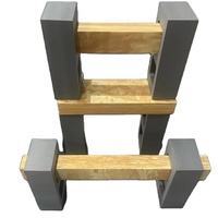 Jeu de construction géant en mousse, jouet de ville avec briques grises et design imitation bois, jouets éducatifs amusants, ensembles de blocs de construction pour enfants