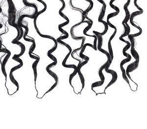 FH Pre-separated Loop Rings Crochet Human Hair Extensions Curly Feathering Crochet Human Hair 100g/Pack - Product Image 4