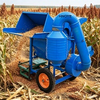 Décortiqueuse de riz portable à moteur essence pour champs isolés