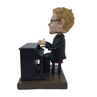 Figurines de tête de poupée en résine Sir Elton John de haute qualité personnalisées en gros pour la décoration