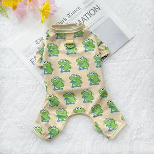 Pijamas finos clásicos de verano para mascotas pequeñas, ropa transpirable de poliéster estampada para cachorros y perros y gatos, estilo <span class=keywords><strong>Schnauzer</strong></span> de peluche - Product Image 2