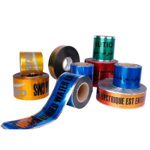 Cinta de Advertencia Protectora de Aluminio Multicolor Personalizada para Cables Subterráneos - Product Image 3