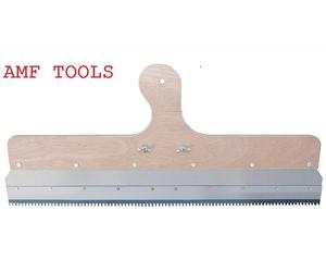 Esparcidor de muescas/raspador autonivelante de acero inoxidable con marco de <span class=keywords><strong>madera</strong></span> de dientes - Product Image 1