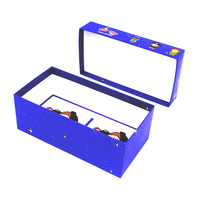 Caja rígida de naipes de lujo de gran oferta, caja de regalo personalizada reciclable ecológica, cartón en relieve de laminación mate elegante