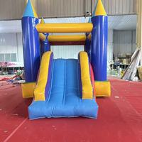 Château gonflable Yibei avec toboggan, château de saut gonflable pour enfants pour fête d'anniversaire dans la cour