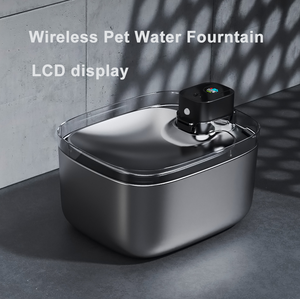 Dispensador de Agua Inalámbrico de Acero Inoxidable con Pantalla LCD de 5.5L <span class=keywords><strong>para</strong></span> Mascotas - Product Image 4