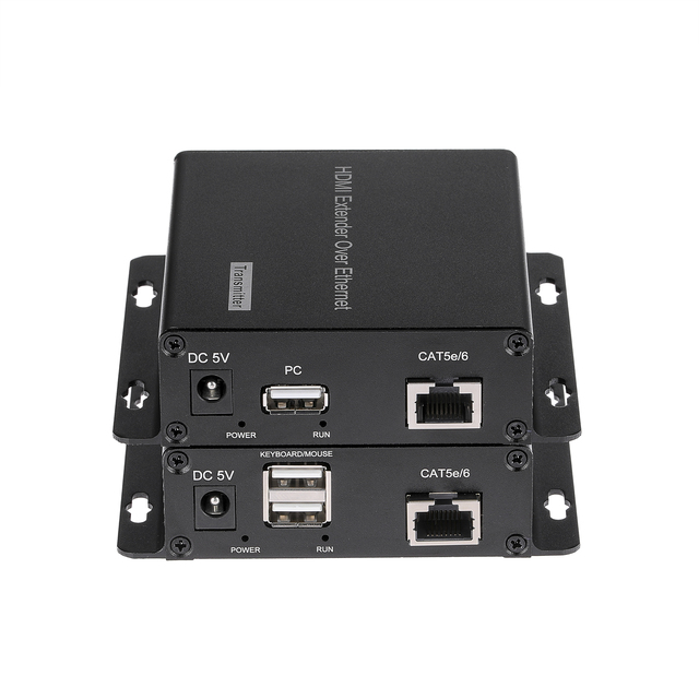 KVM USB Extender 200M KVM Over Cat5e/6 IP Network for Clear Remote Access