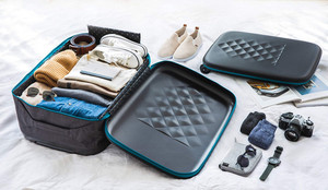 Durable tela dura resistente al agua en cada lado Totalmente plegable 20 pulgadas maleta de mano para viajar - Product Image 5