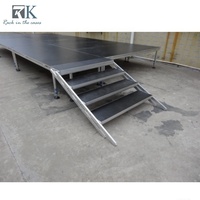 Scène d'événement populaire de haute qualité, plateforme de scène facile à installer, pieds de scène réglables