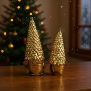 Decorative Ornament Resin Gold Tree Shape 15.5x15.5x40cm Handmade Luxury Christmas Decoration - Product Image 2