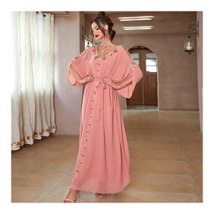 Abaya Aberta de Chiffon SIPO, Kaftan de Dubai e Turquia, Cardigã Muçulmano, Vestidos Abayas para Mulheres, Robe Casual, Kimono Feminino, Caftan - Product Image 1