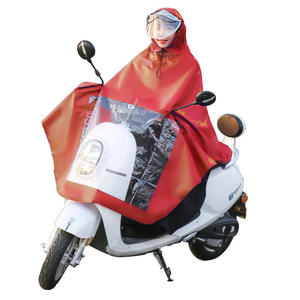 Impermeable de tela Oxford con ala ancha para bicicleta eléctrica, poncho impermeable para una sola persona, para uso en viajes - Product Image 1