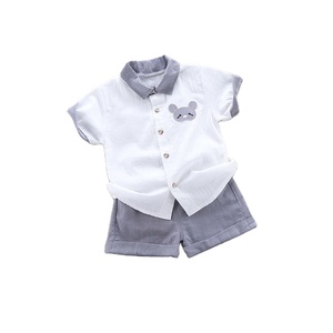 Camisa con cuello para niños, ropa de manga corta de verano, a la moda, venta al por mayor, 2019 - Product Image 1