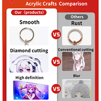 Bloc acrylique personnalisé Hanxin Animation Brick Cartoon Star Support Peripheral Ornaments pour affichage bidimensionnel