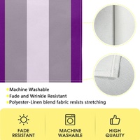 Chemin de table personnalisé en polyester à motif arc-en-ciel gay, pour la présentation sur la table de cuisine et la décoration des rassemblements informels à la maison