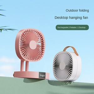 Ventilador de Mesa Portátil Plegable Hxtc88 para Camping, Recargable por USB, 2000mAh, Mini, Pequeño, con Pedestal - Product Image 2