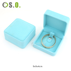 Custom Luxury Flannelette <b>Box</b> Luxury Earring Bracelet <b>Necklace</b> Ring Packaging Gift Countertop <b>Jewelry</b> Velvet Packaging <b>Box</b> - Product Image 5