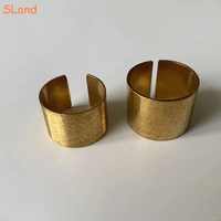 ISLand Schmuck Großhandel DIY Gravierbare Roh Messing Lang finger Ring für Frauen