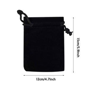 Bolsa de Terciopelo Personalizada para Joyería, Bolsa de Regalo Reutilizable de Terciopelo de 12x15cm, Bolsa con Cordón para Relojes y Gafas, para Artículos del Hogar - Product Image 3