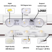 Nouveaux produits BOND Module LED 220v 100 pièces par boîte IP67 Étanche en extérieur Convient pour les lettres lumineuses DIY Boîtes à lettres lumineuses