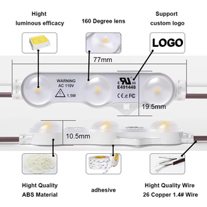 Nuevos Productos BOND, Módulo LED 220v, 100 Piezas por Caja, IP67, Resistente al Agua para Exteriores, Apto para Letras Luminosas y Cajas de Luz DIY - Product Image 2