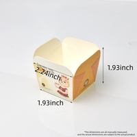 Mafen Cajas de cartón cuadradas de cuatro lados en relieve para hornear, aptas para alimentos, de pasteles para embalaje, ventaja UV, personalizable