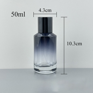 Botellas <span class=keywords><strong>de</strong></span> Vidrio Redondas Negras y Azules Personalizadas para Perfume Masculino, Botellas <span class=keywords><strong>de</strong></span> Vidrio para <span class=keywords><strong>Colonia</strong></span> <span class=keywords><strong>de</strong></span> 30 ml, 50 ml y 100 ml - Product Image 5