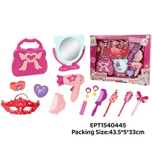 Giả Vờ Chơi <span class=keywords><strong>Mini</strong></span> Nhựa Vẻ Đẹp Trang Điểm & Đồ Trang Sức Set Cho 2-3 Năm Cô Gái Tuổi Với Hộp Hiển Thị - Product Image 4