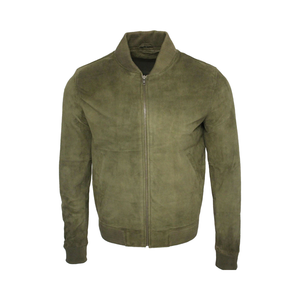 2025 elegante chaqueta de cuero de lona negra de invierno para hombre con cuello alto logotipo frontal cremallera tamaños personalizables y etiqueta privada - Product Image 1