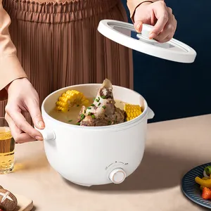 麺/鍋/スープに適した電気マルチクッキングポットミニ電気フライパン高速調理電気鍋炊飯器