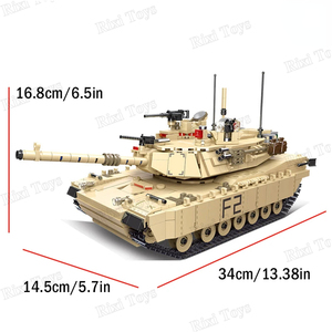 Jie Star 61036-41 blocchi militari leopardo principale carro armato Germa arma <span class=keywords><strong>militare</strong></span> mattoni dell'esercito giocattoli per bambini regali set di blocchi - Product Image 6