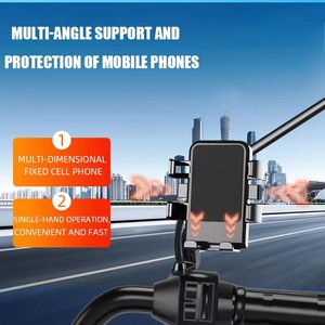 Soporte para Teléfono Móvil de Motocicleta de Alta Calidad con Sombrilla, Antideslizante, Impermeable, Soporte para Celular de Bicicleta con Múltiples Ángulos de Apoyo - Product Image 6