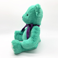 Ours en peluche géant mignon et moelleux avec nœud, vente chaude, ours en peluche vert pour enfants, jouet en peluche super doux