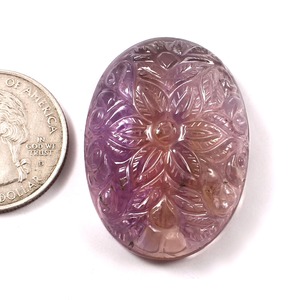 Amétrine claire naturelle sculptée en vrac fait à la main pour bijoux belle pierre travail - Product Image 5