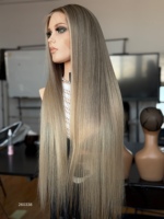 Perruque SHY Medical entièrement nouée à la main, 100 % cheveux humains chinois, longueur mi-épaule, style tendance, fournisseur de marque