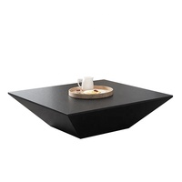Table basse en bois moderne et minimaliste avec rangement, design géométrique multifonctionnel, élégante pour le salon, mobilier de maison