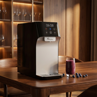 Dispensador de agua de escritorio de plástico eléctrico Puretal, pantalla táctil automática, sistema de filtro doméstico, agua fría y caliente, uso doméstico
