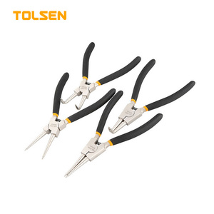 TOLSEN 10097 4pcs High Quality Circlip Tools <strong>Pliers</strong> <strong>Set</strong> With Dipped Handle - Product Image 3