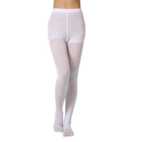 Collants de compression anti-embolie en nylon blancs personnalisés à bout ouvert 15-20 mmHg pour les infirmières qui restent longtemps debout