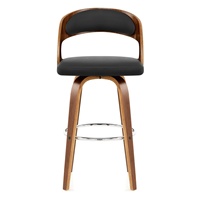 Chaise de bar en bois massif nordique, chaise de bar avec dossier, tabouret haut, tabouret de bar, chaise haute pour comptoir de réception