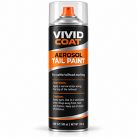 VIVID COAT Spray de marquage de queue pour bovins laitiers, couleur vive résistante aux intempéries pour la détection de la chaleur et la gestion du bétail