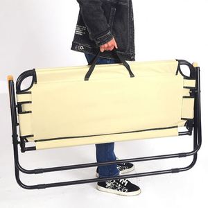 Chaise pliante double de camping accoudoir pour pique-nique en plein air plage pêche jardin loisirs inclinable chaises de camping pliantes - Product Image 4