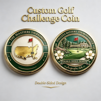 Pièce commémorative en gros Golf Legends 2026 – Pièce de défi personnalisée en métal pour tournoi sportif, souvenir et cadeau de collection